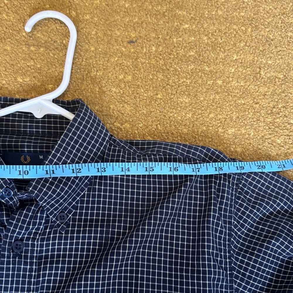 Fred Perry Blue Check Men's Casual Shirt